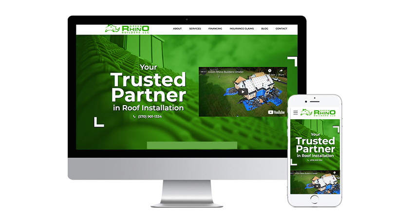 Green Rhino Website Announcement Web Design