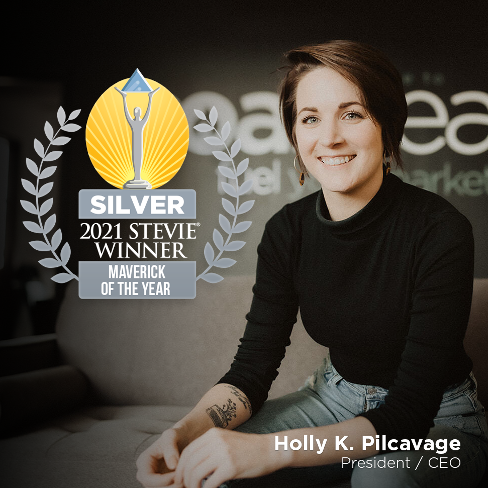 Congratulations to Coal Creative President and CEO Holly K. Pilcavage on earning the Silver Stevie Award for Maverick of the year!