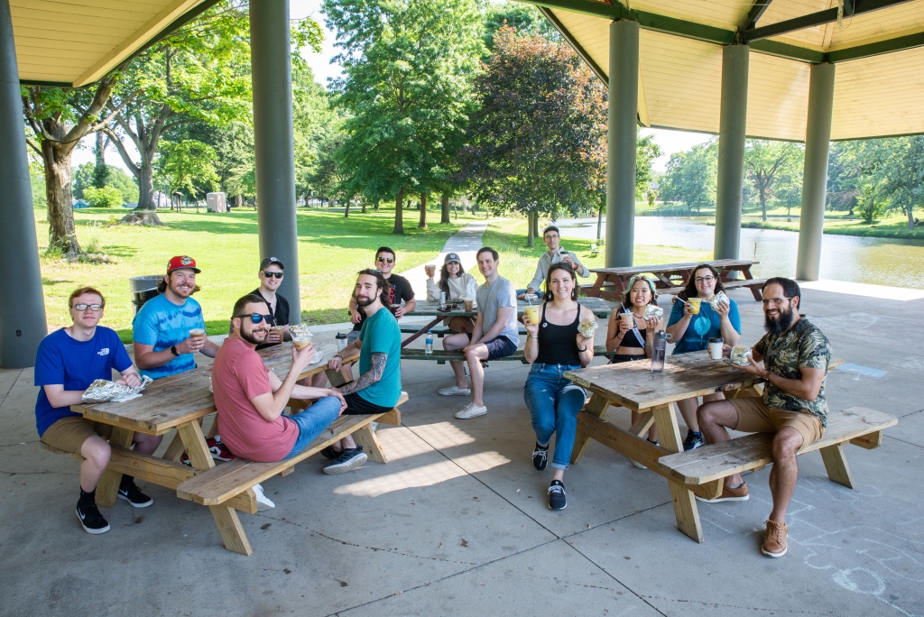 The Coal Creative Team enjoyed a local breakfast at Kirby Park in Wilkes-Barre